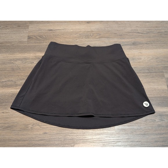 Vuori Pants - Vuori Halo Performance Skort Black Activewear Tennis Golf Skirt Womens Size L